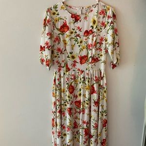 Maxi Dress - Flower Pattern - size M
